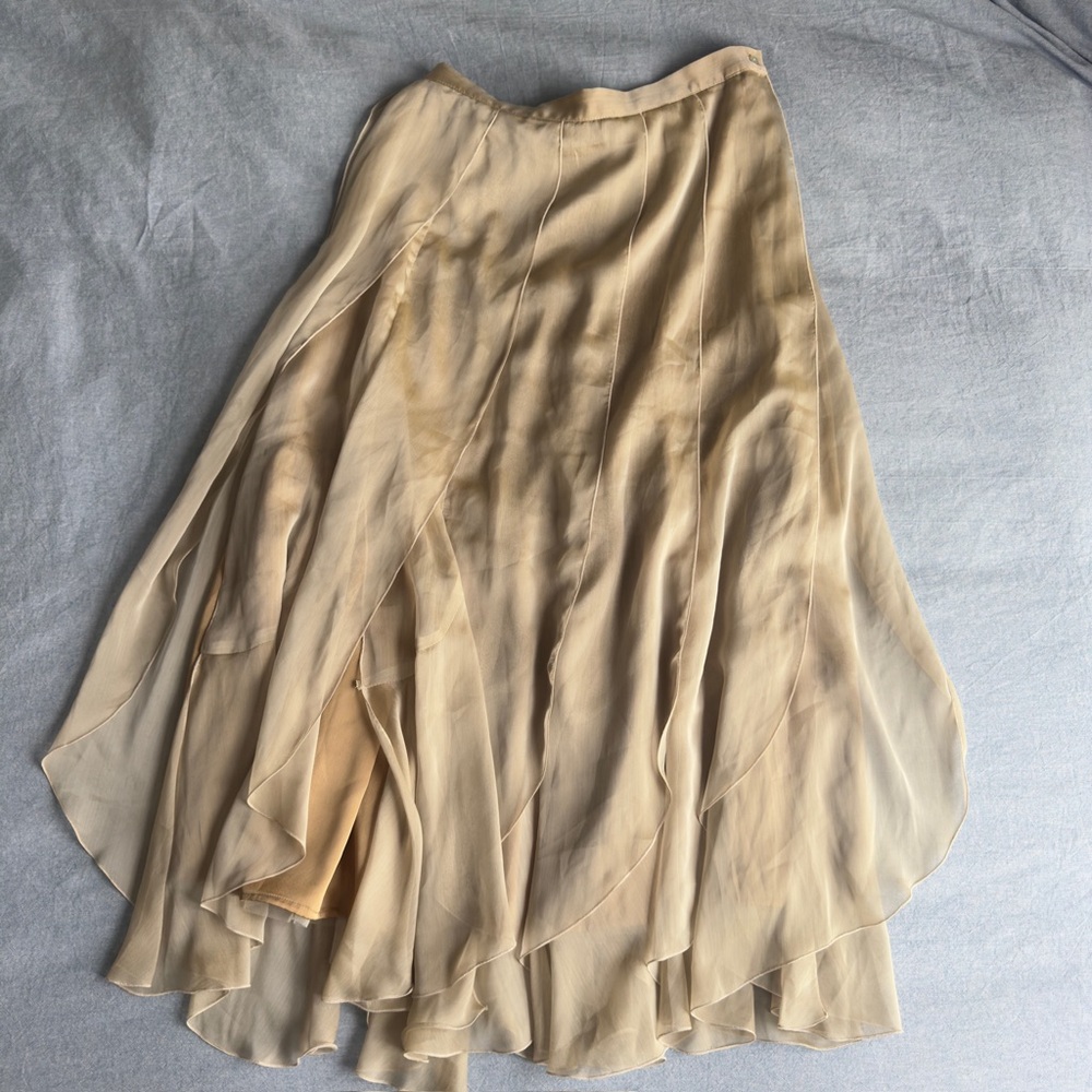Asymmetrical Tan Skirt